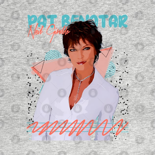 Retro Pat Benatar 80s Fan Art Design by Nandin Putri